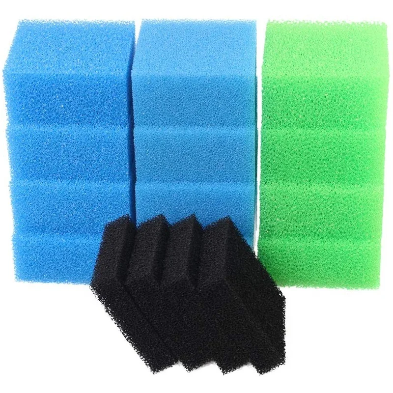 Сменный Набор губки для аквариума, полиуретановый фильтр из пены для садового пруда