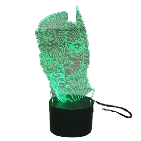 3D LED Lamp  Lights in Colors  Optical Illusion Lamp blue tooth speaker lamp  with 7 colors