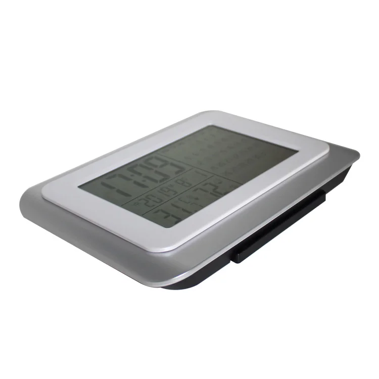 Large Screen LCD Digital Display Calendar Temperature and Humidity Snooze Alarm Clock