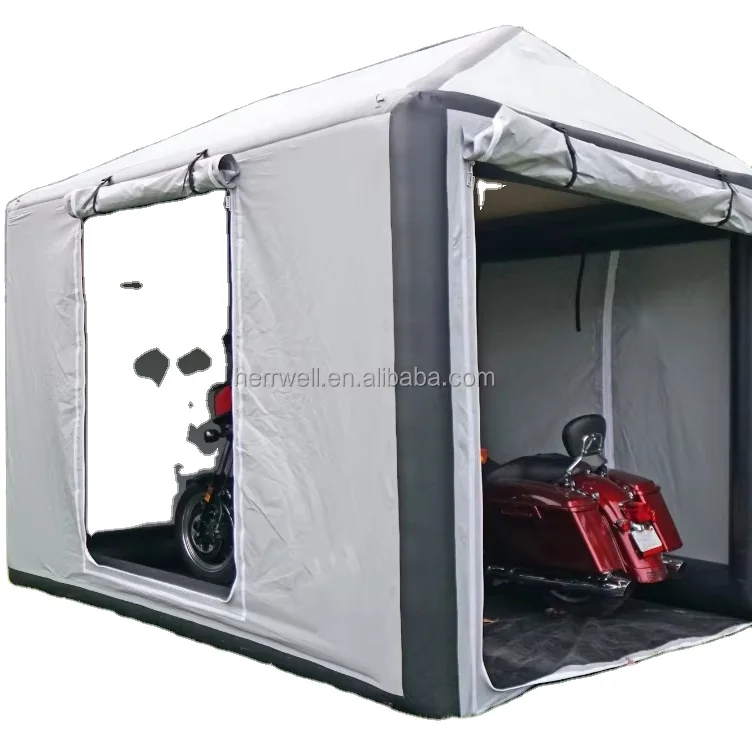 Compact Inflatable Motorcycle Cover Parking Garage Folding Motorcycle Shed cover Carport Portable Motorcycle Carport garage