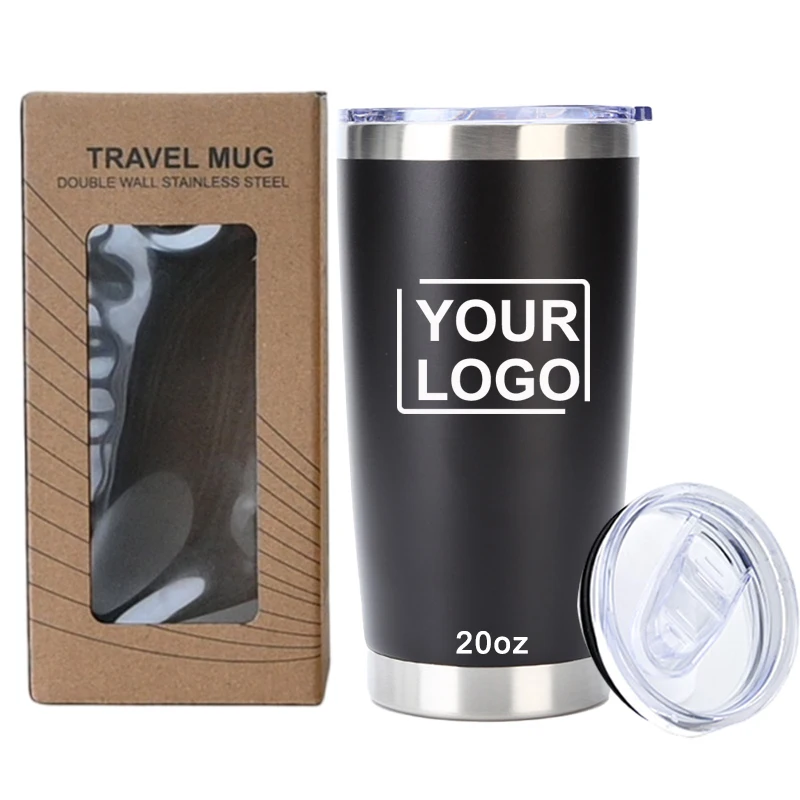 Wholesale 20oz coffee travel mug car tumbler vacuum insulated double wall stainless steel powder coated tumblers coffee mugs