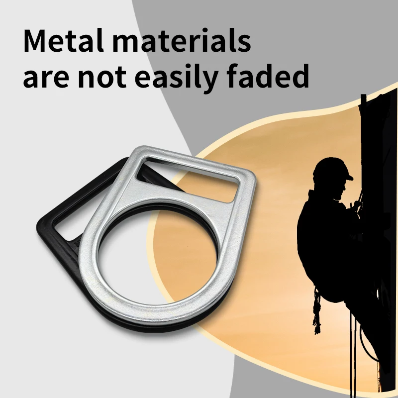 Large 55mm Inner Size Safety Zinc Metal D-ring For Work At  Heights