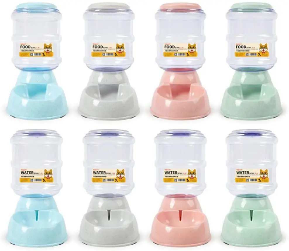 Luxury Smart Auto Automatic Pet Dog Cat Food Water Dispenser Bottle Bowl Pet Feeder Alimentador de mascotas