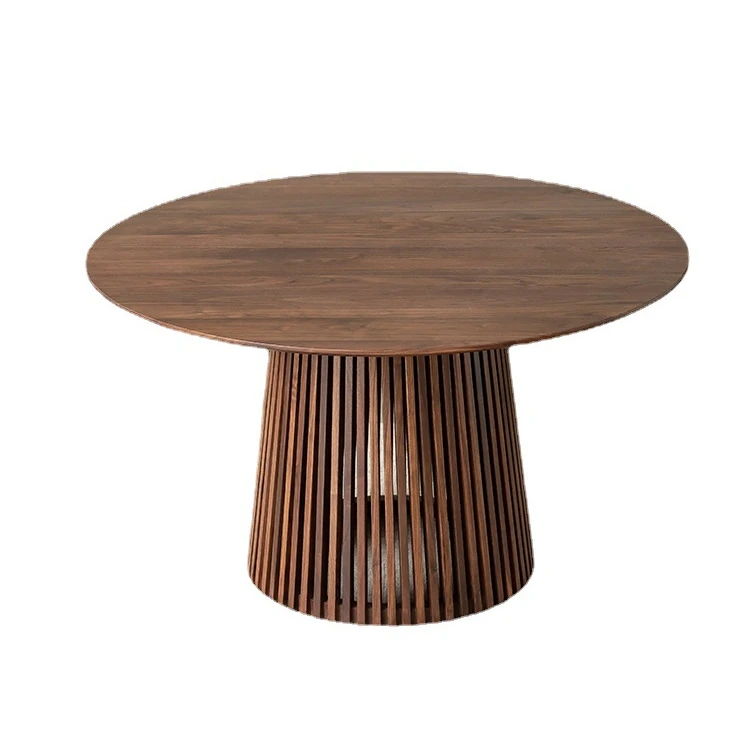 OEM ODM Factory Wholesale High Quality Living room Nordic Luxury Wooden Round Modern Smart coffee Table