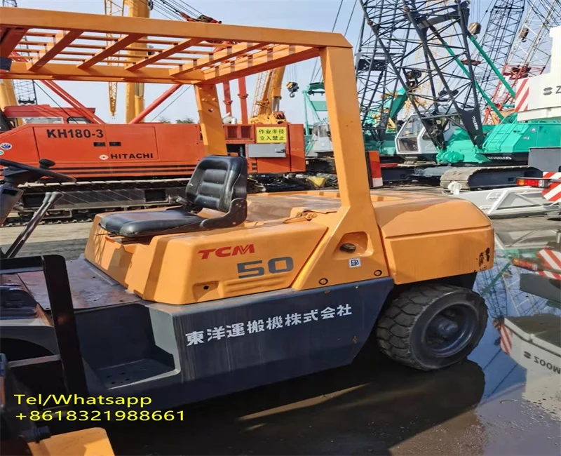 Used TCM FD50 Forklift 5 Ton LPG Forklift