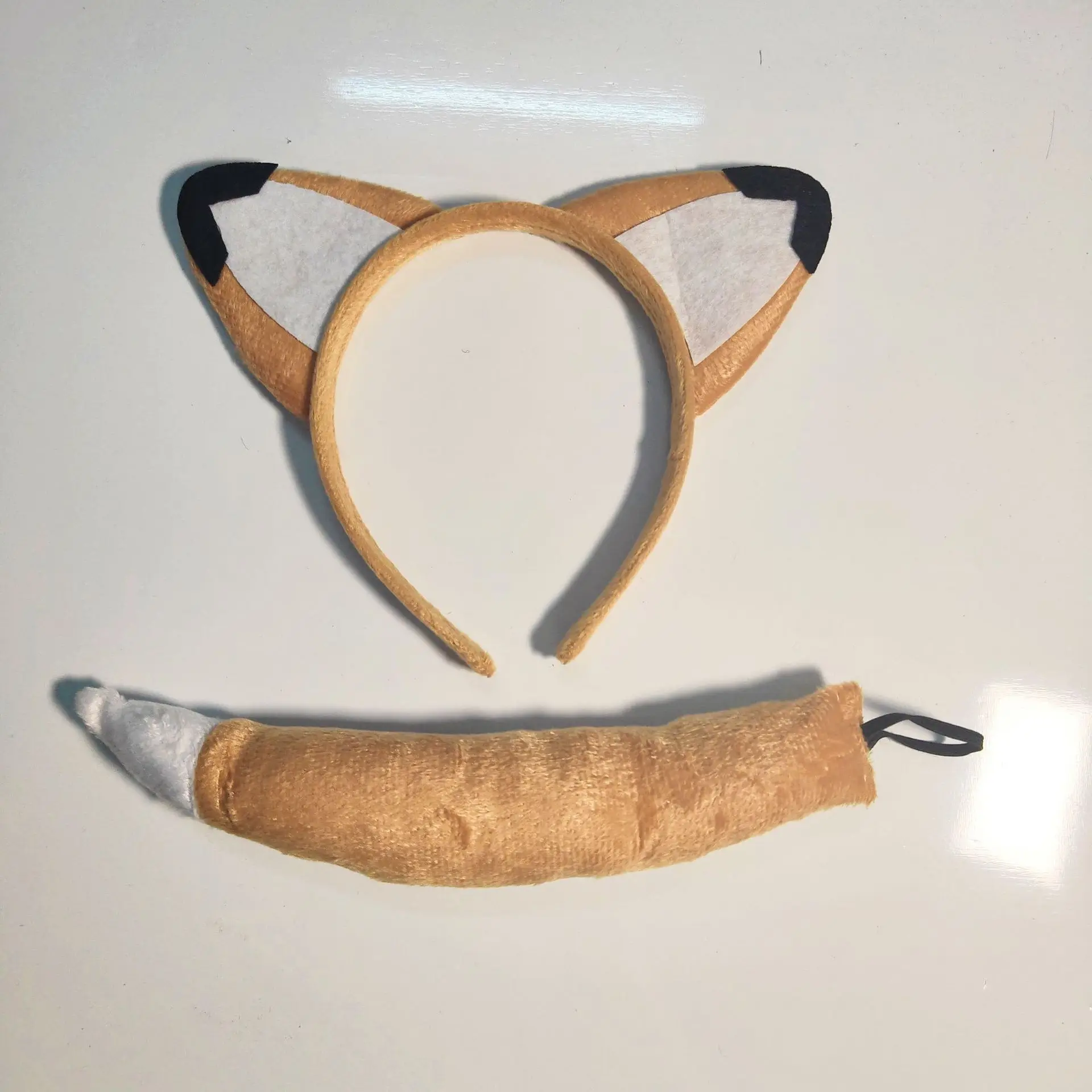FOX Ears and Tail Set Animal Headband Fancy Dress Costume Accessory