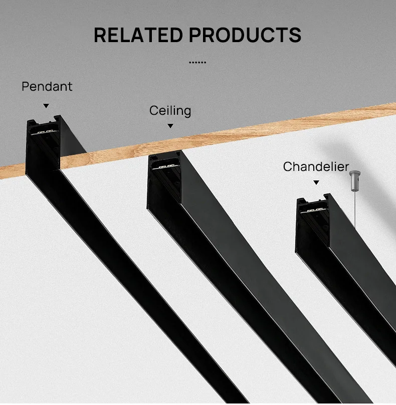 SCON LED Magnetic Track Light Aluminum Modern Lighting  Indoor Black Track Rail  Track Lighting System 5W 7W 10W 15W 30W