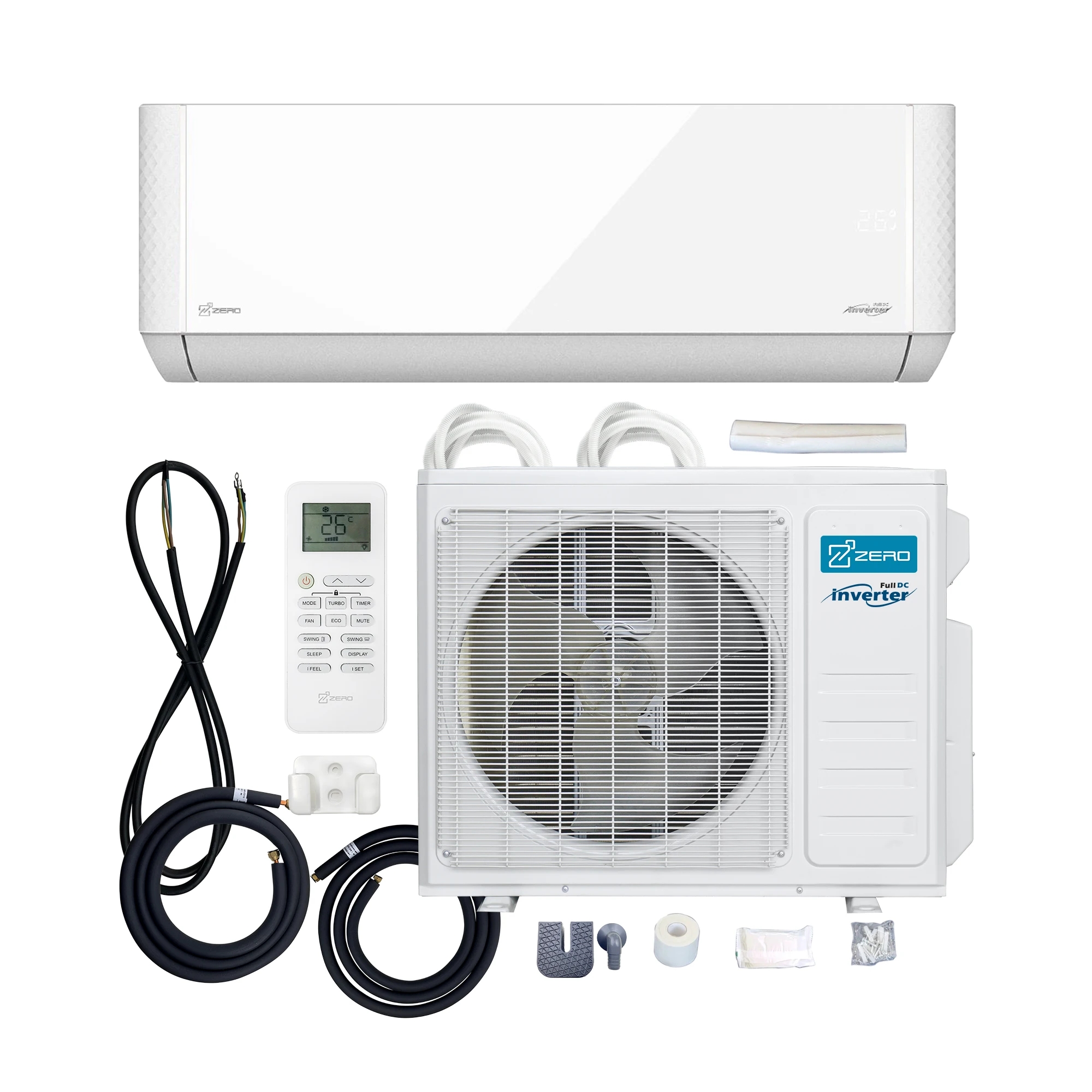 ZERO Z-MAX Hyper Heat smart Mini Split Air Conditioners 9000 12000 18000 24000 Btu Air Conditioning Split Unit