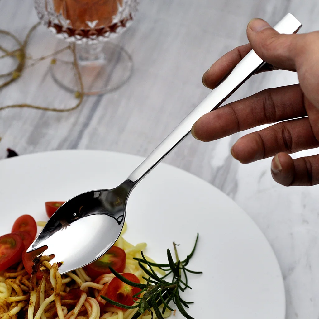 
Home Kitchen Hotel Restaurant Stainless Steel Tableware Cutlery, Mirror polished Spoon With Folk 