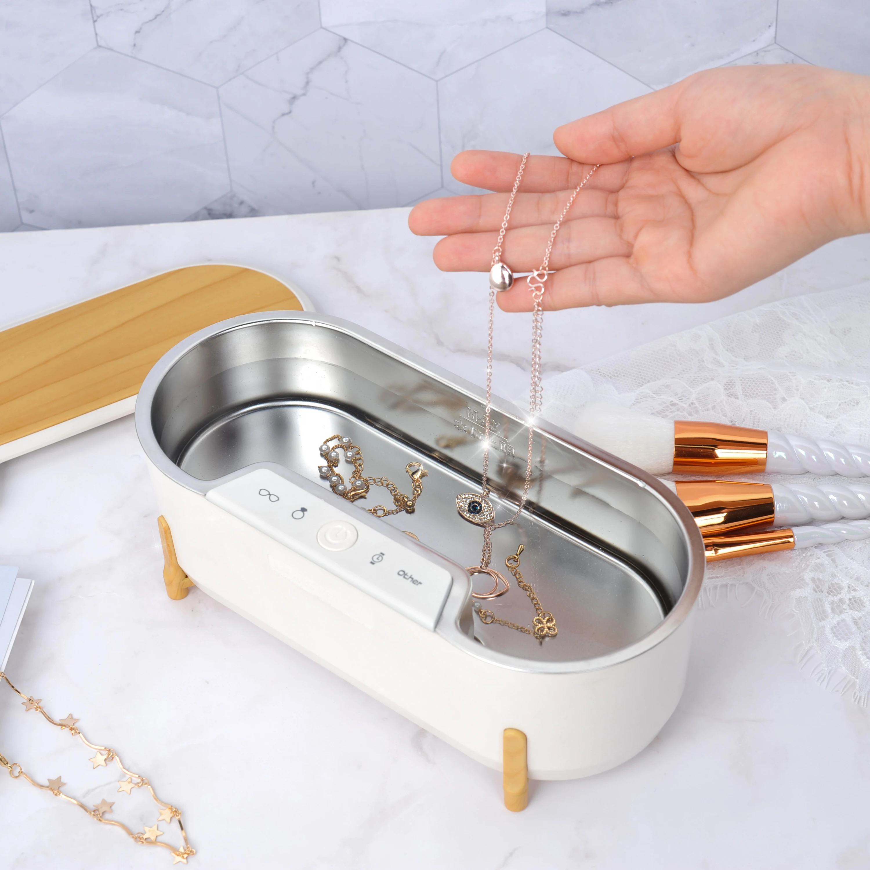 wholesale best selling  portable digital ultrasonic cleaner machine for glasses with large tank