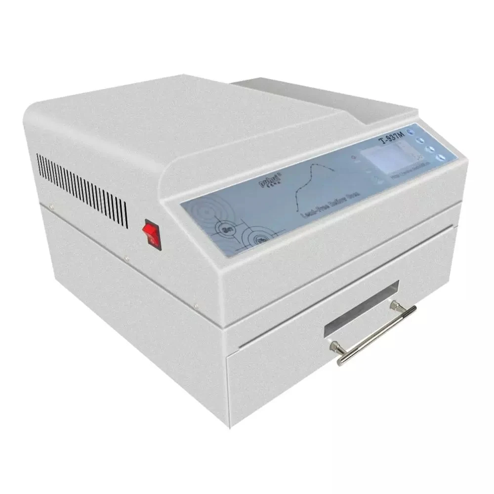 T937M smt BGA lead-free reflow soldering oven wave soldering machine can connect PC Reflow soldering machine