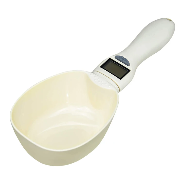 New Design electronic digital weighing cup feed animal pet food scale measuring spoon for dogs cat