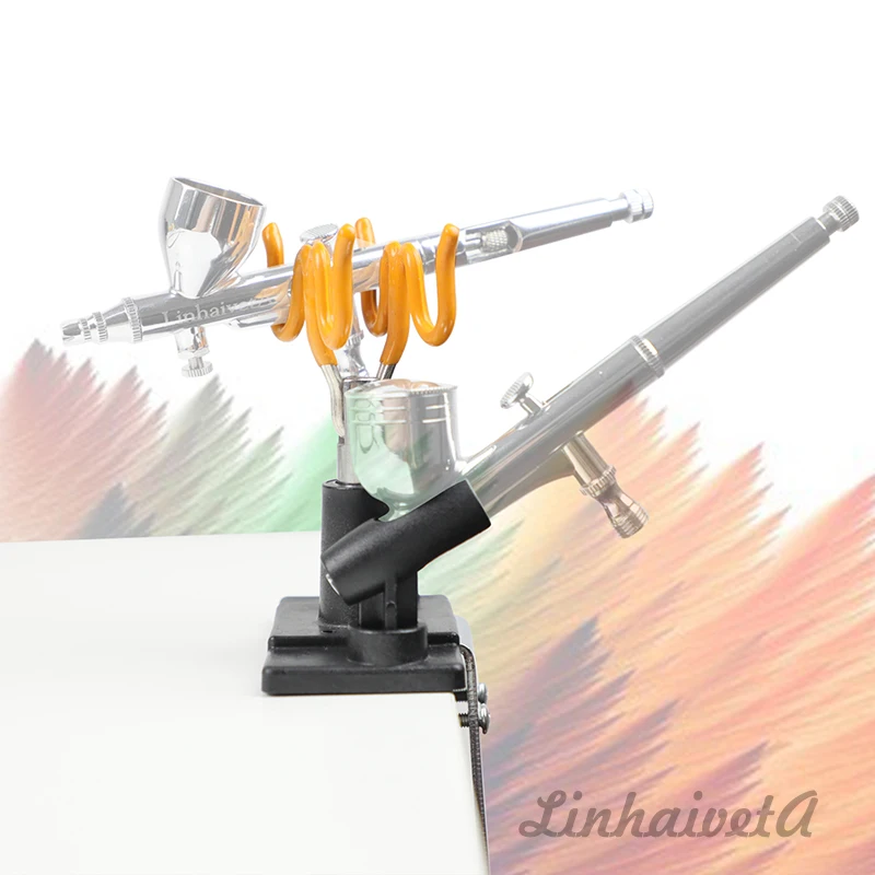 Universal Holds Up To 4 Airbrushes Top Holder Swivels Clamp To A Workbench Or Table Airbrush Holder