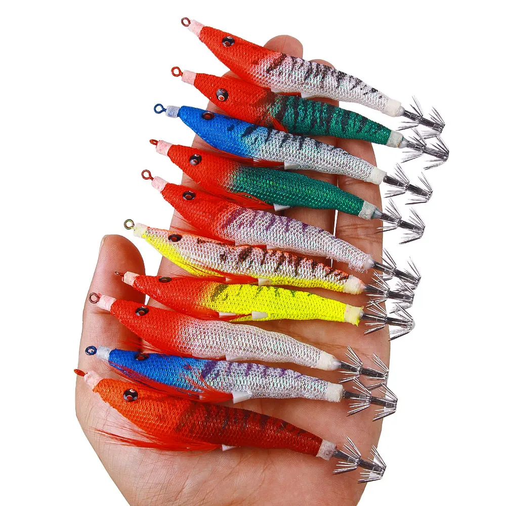 10.7CM 6.3G Slow Jigging luminous Octopus jig Squid jigs Fishing Lure With Hook