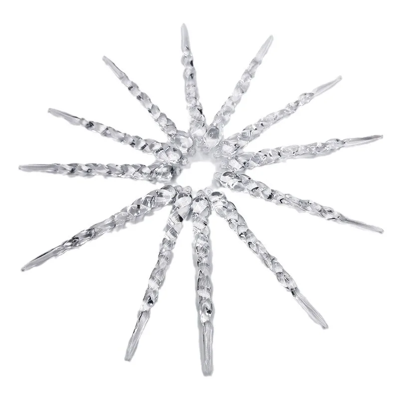 2407 zhikou manufacturers supply acrylic multi-section simulation ice bar pendant Christmas tree  wedding decorati