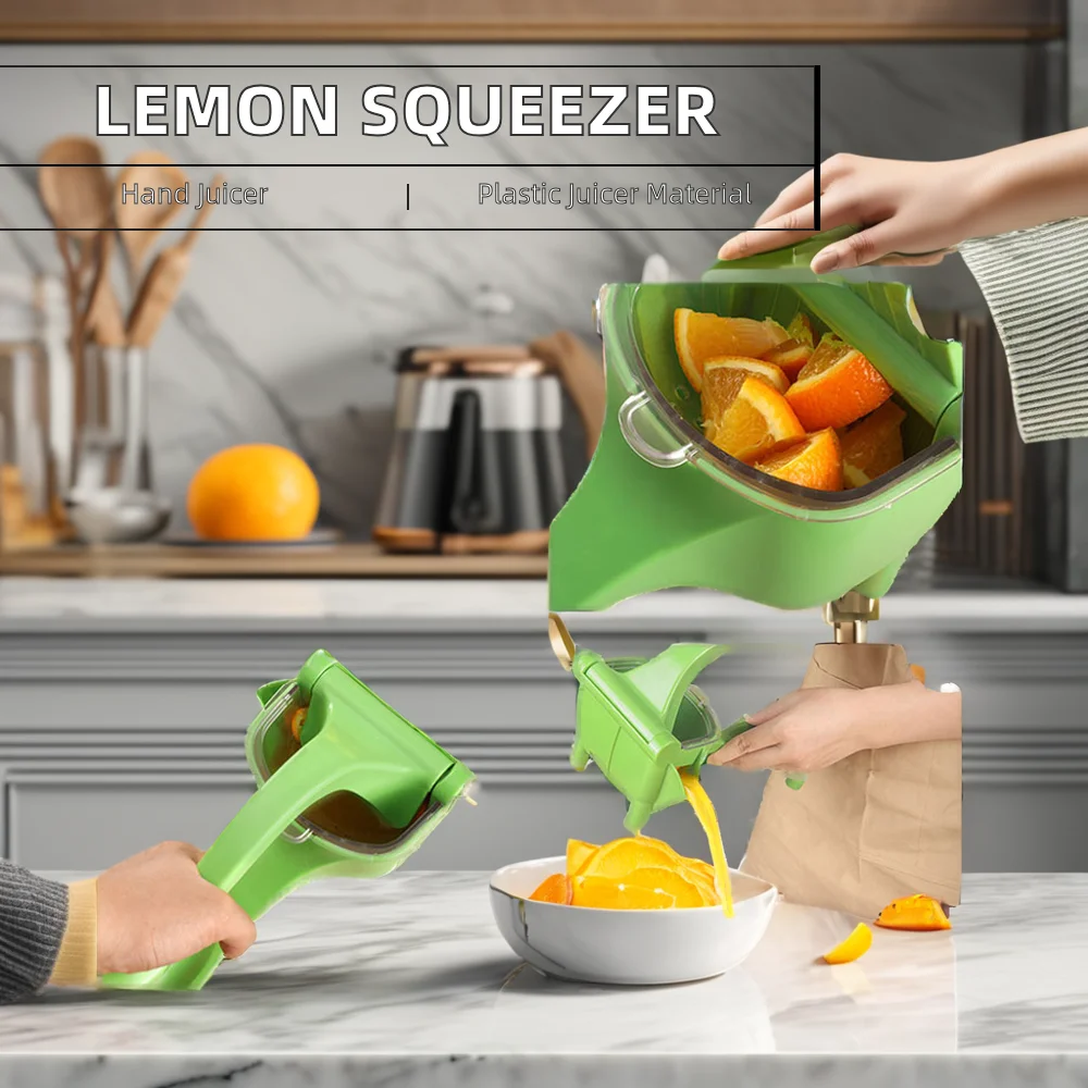 Multifunctional Lemon Juicer Small Manual Handheld Non-Electric Plastic Squeezer Fruit VegetableHousehold Juicer