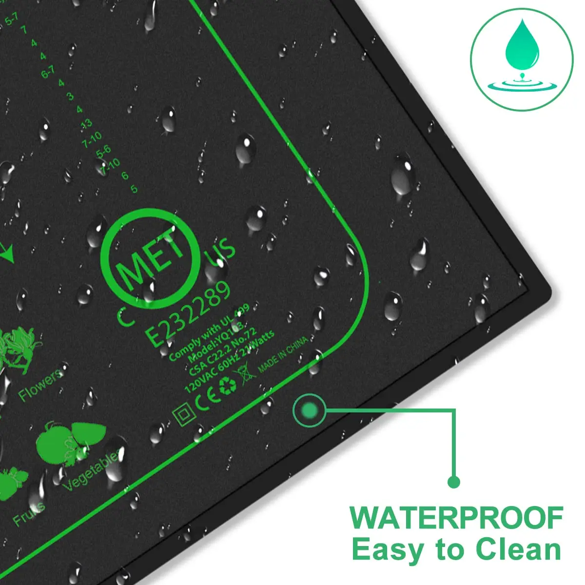 Seed Starting Waterproof Heating Pad Indoor Plants Germination Seedling Heat Mat
