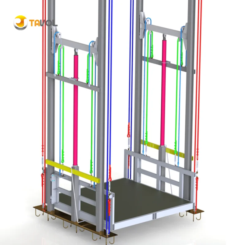 Warehouse 1T 3T 5T 10T  Vertical Hydraulic Cargo Lifts Elevator On Sale
