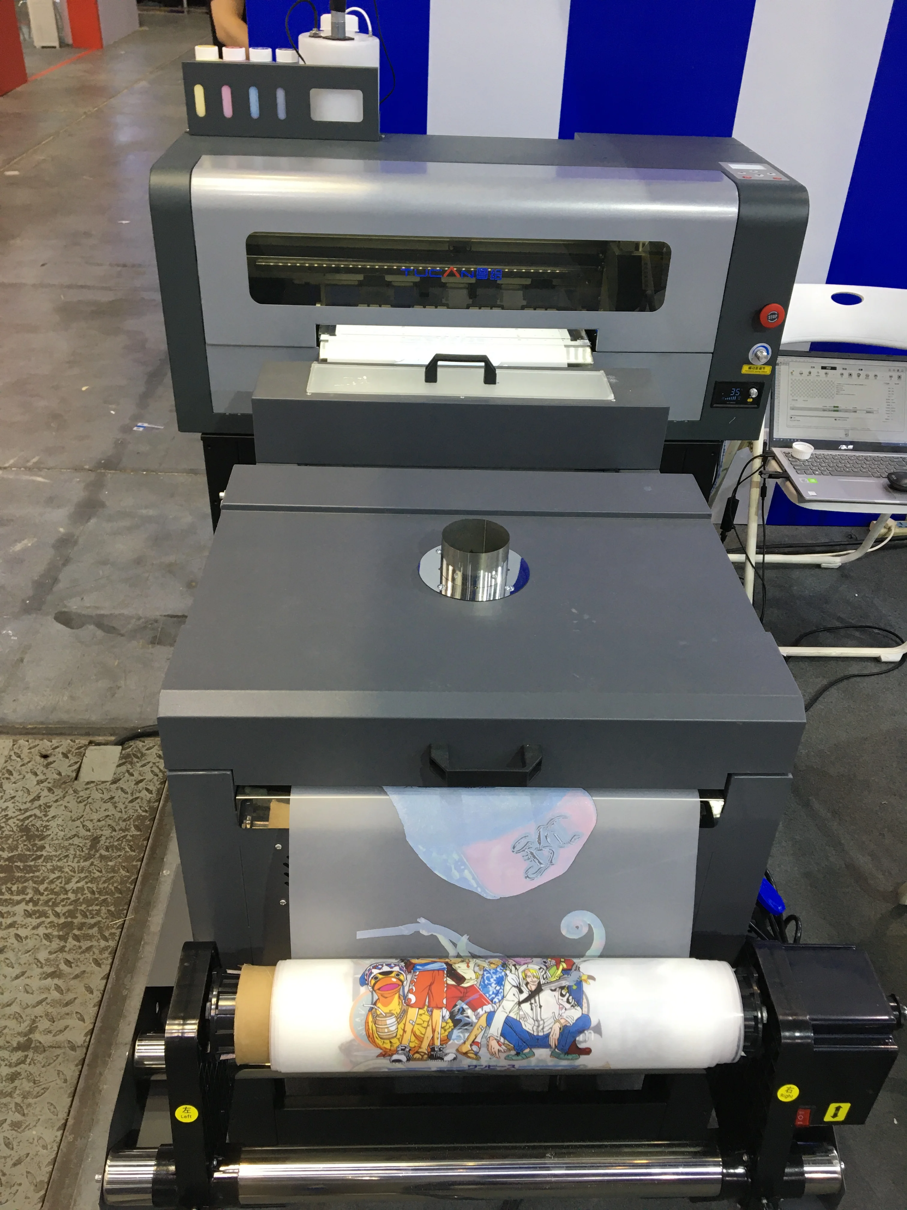 A2 42cm size textile fabrics  printer  smart touch screen DIY pet film industrial dtf printer