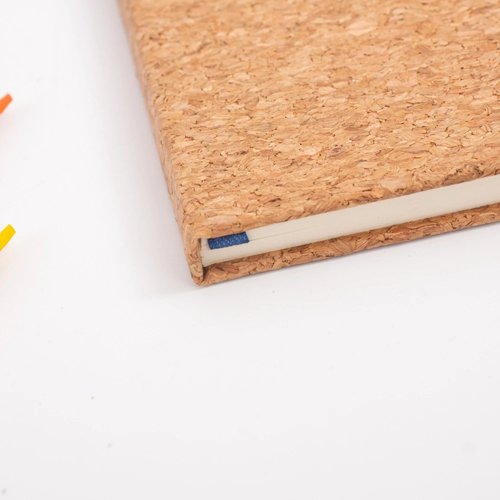 Eco friendly wood cork cover A4/A5/A6 notebook customized Recycled Journal Hardcover Classmate Lined Paper note book