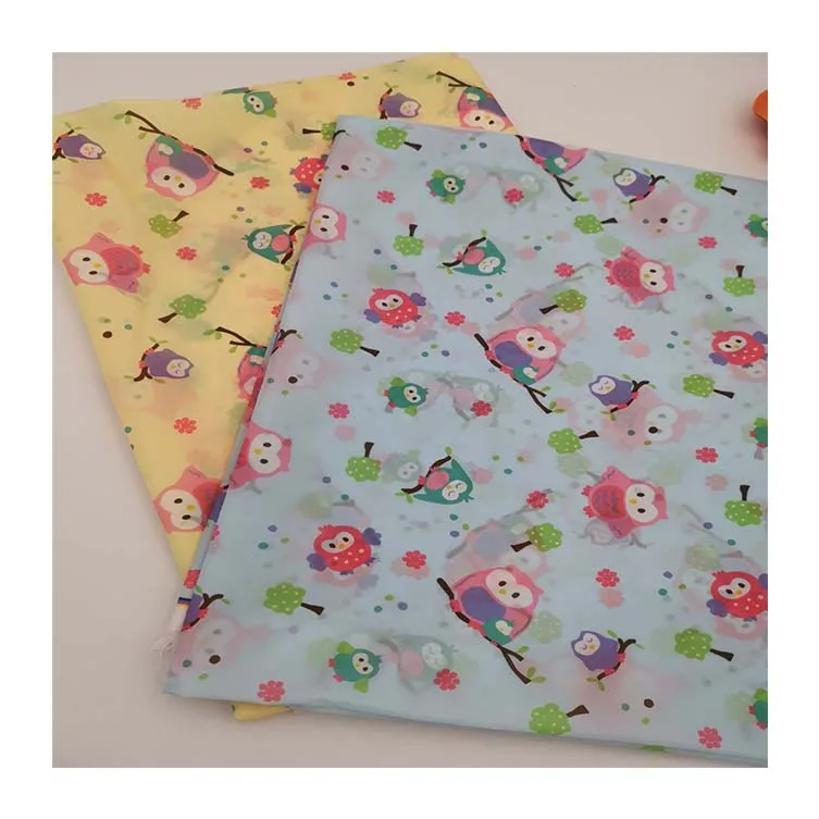 SIKOR Cartoon Digital printed 100 polyester PUL microfiber fabric waterproof and breathable fabric