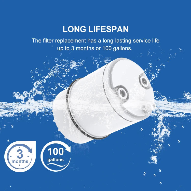 NSF 42 certified carbon block faucet filter reduce heavy metal, chlorine,odor, rust, sediment