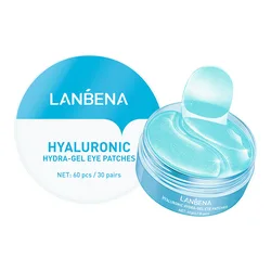 LANBENA hydrating gel eye pads moisturizing anti aging under eye gel pads  patches hyaluronic acid eye mask