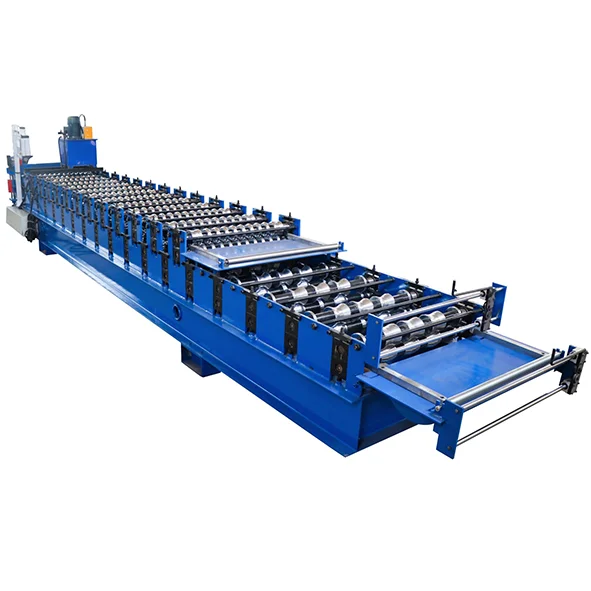 Double-layer tile roller forming ironmaking metal roof panel mold machine
