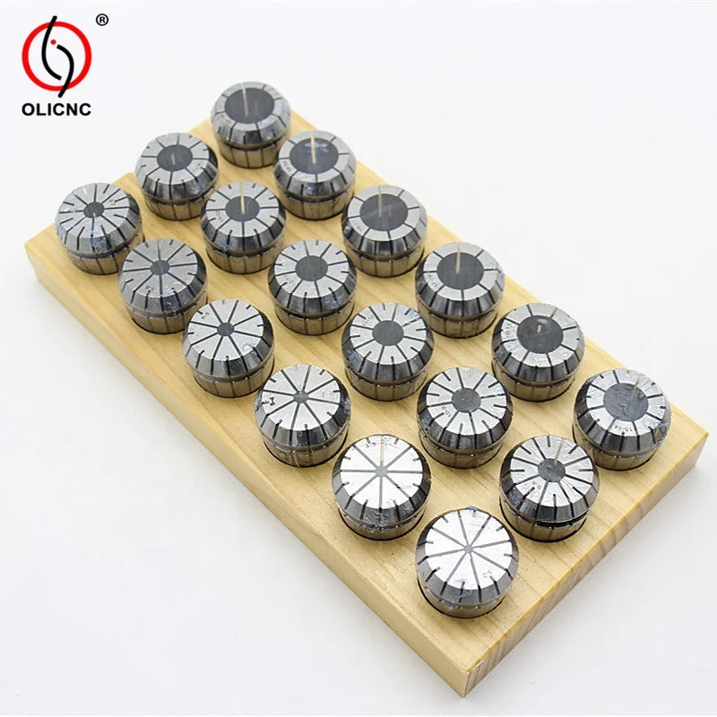High precision ER32 18 pcs. CNC Handle Clamp Spring Elastic Clamp 0.008mm ER Collet Set