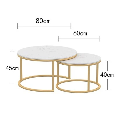 Small Apartment Side Table Coffee Table Iron Round Glass Modern Nordic Minimalist Trend Creative Living Room Home Home Furniture
