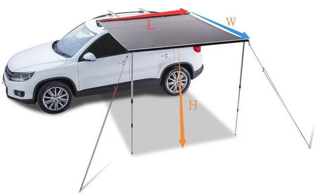 Awnlux Waterproof  Awning Window retractable 4x4 offroad truck camper roof top car side awning tent for outdoor camping