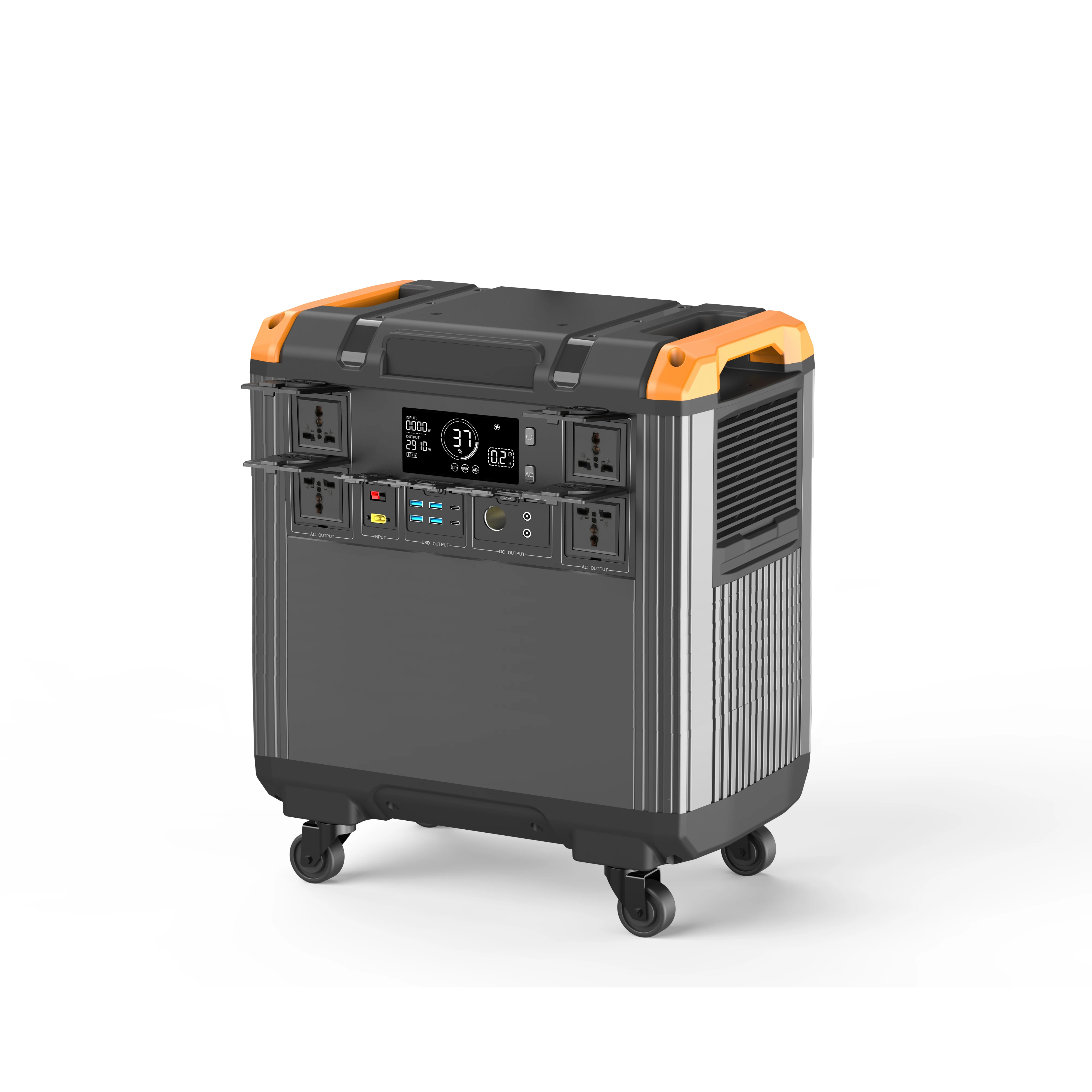 Наружный источник питания 3KW5KWh мобильный большой емкости портативное хранение энергии резервный для аварийной ситуации