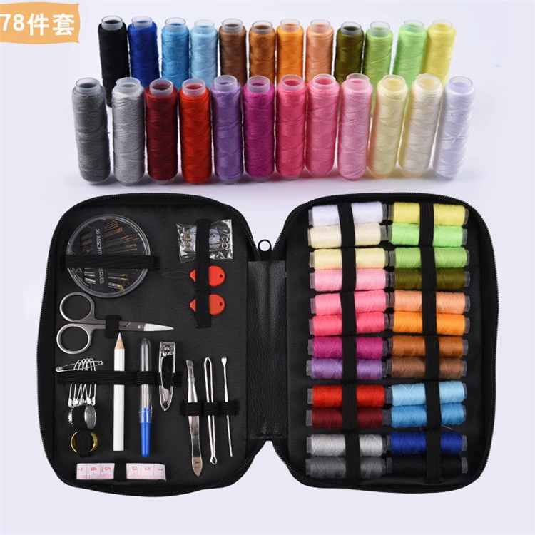 Sewing KIT for Premium Sewing Accessories include XL Spools of Thread and Most Useful Colors ,Emergency Repairs, Travel, Kids