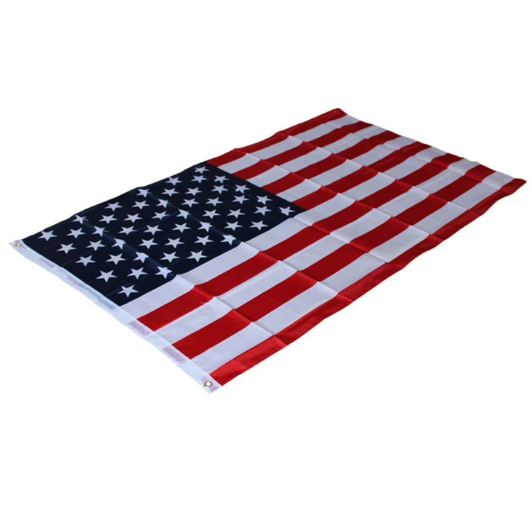 Outdoors 3x5 ft American Flag USA Flag Made from Cotton Embroidered Stars Sewn Stripes Vivid Color Double Stitched