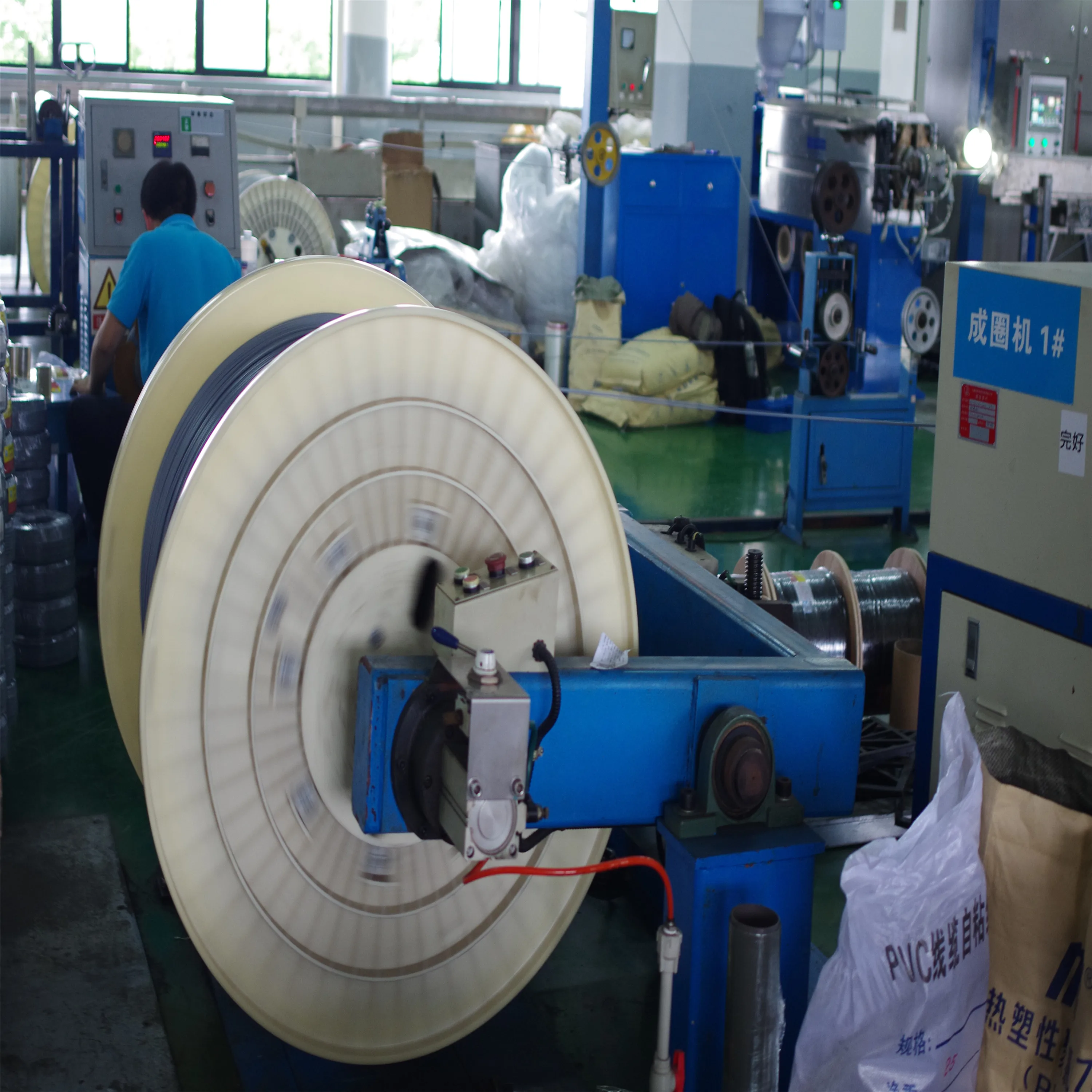 Shanghai SWAN electric wire cable rewinding machine pay off coiling