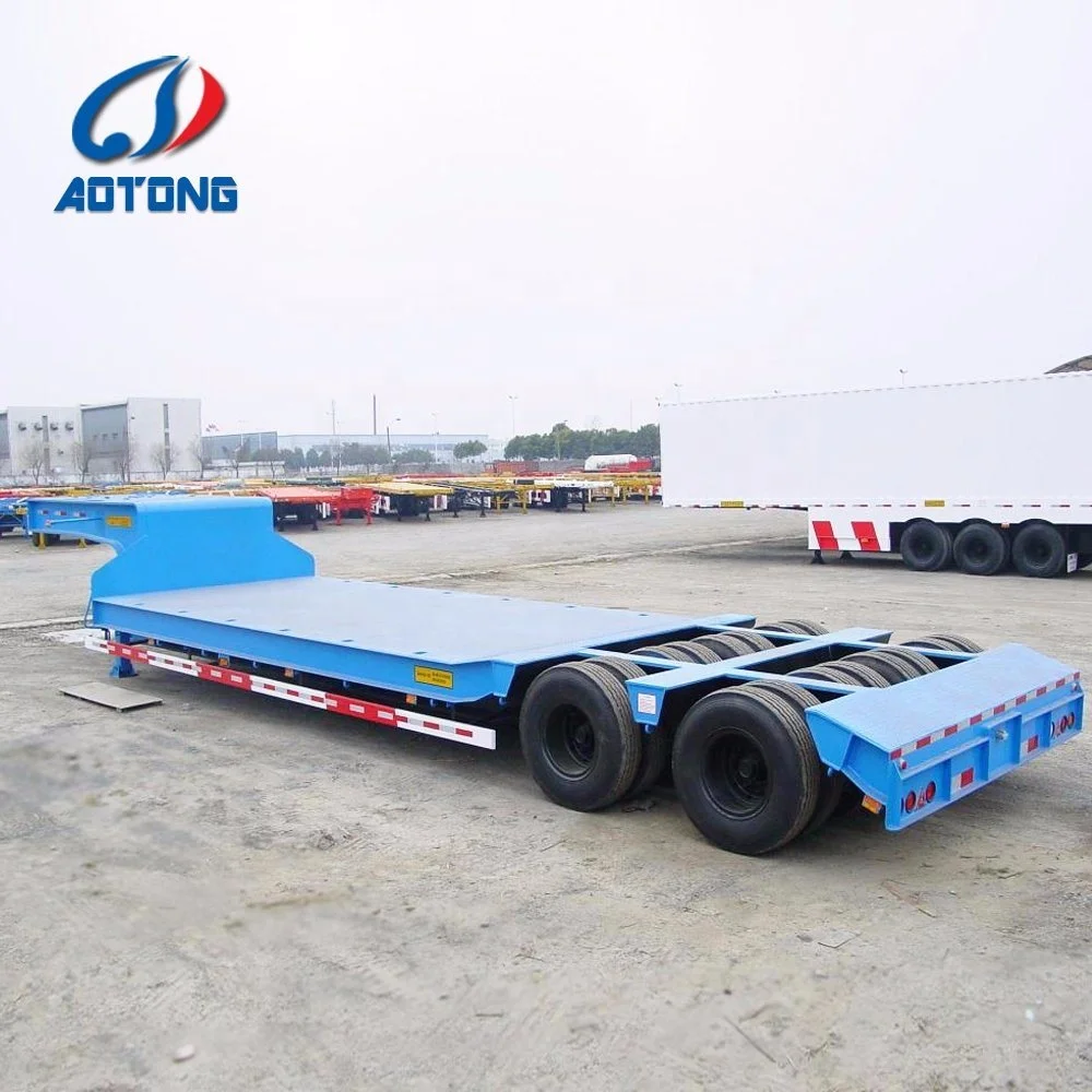 Фабрика питания 2 линии 4 оси 3 6 осей тяжелых Lowbed Lowboy 80 тонн 100ton 120ton низкая кровать полуприцеп грузовик