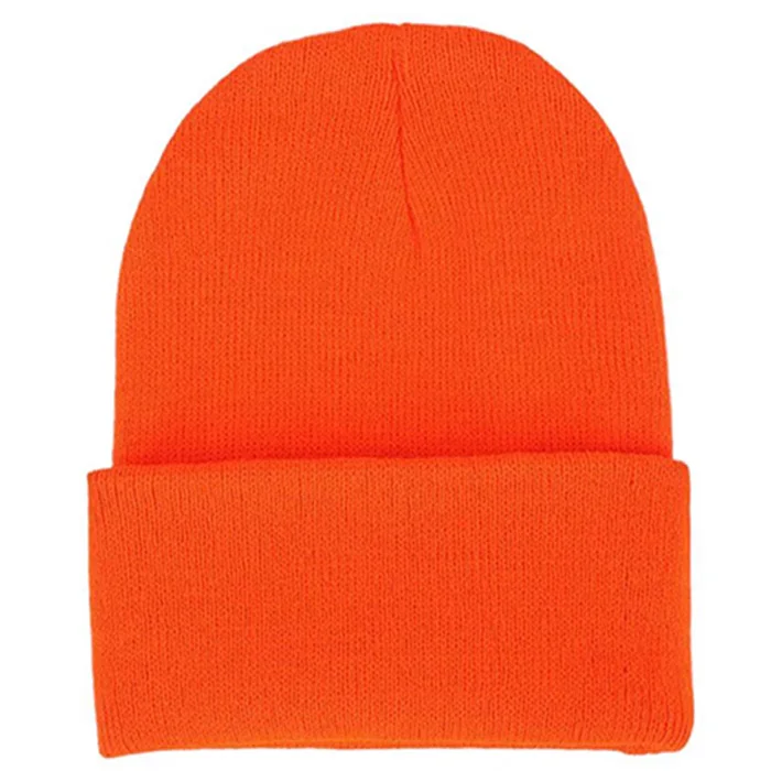 Beanie Hats Winter Knitted Caps Soft Warm Ski Hat Unisex Custom Logo Woman Men  Knit Slouchy Two Bulb