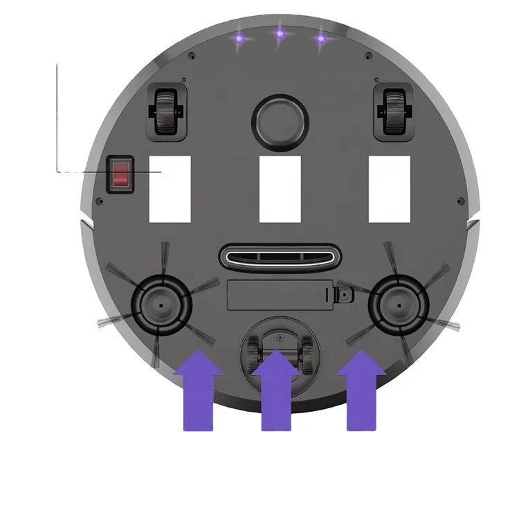 OEM home intelligent rechargeable uv lamp vaccum sweeper 3 in 1 vacuum cleaner automatic mopping sweeping robot