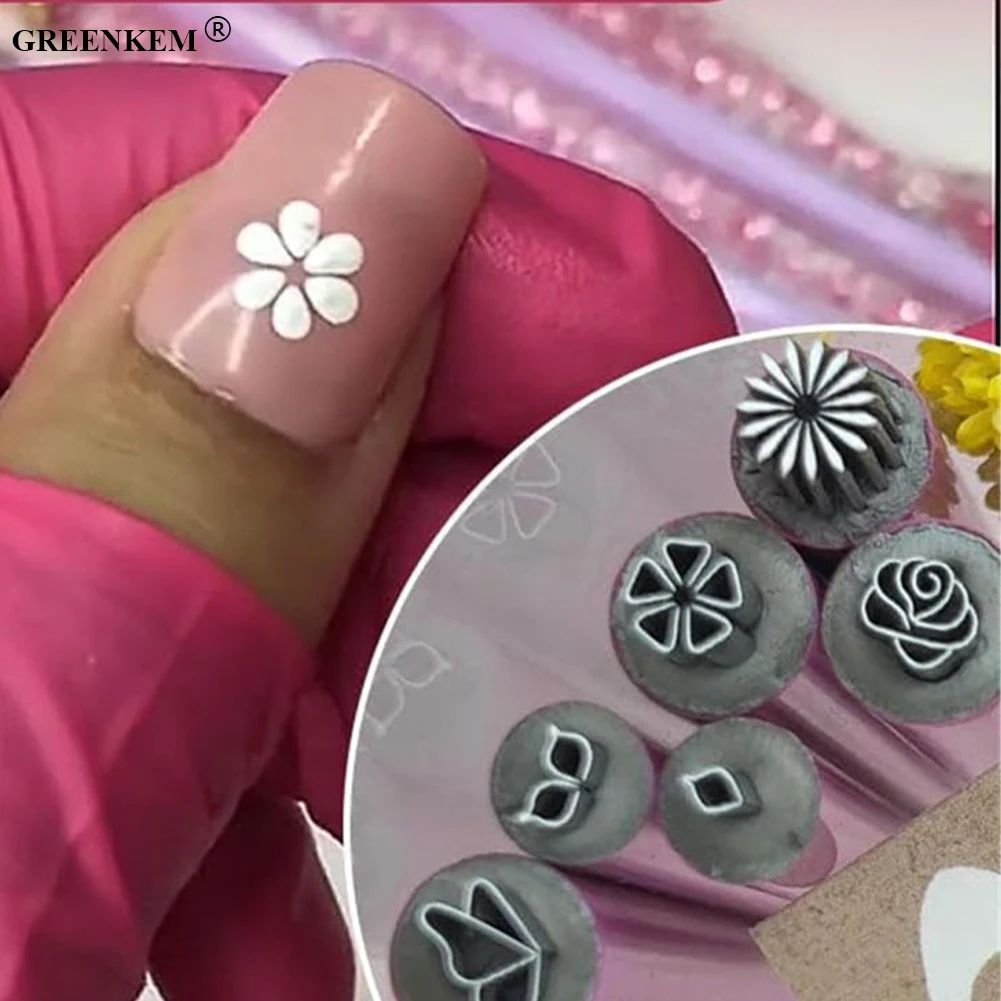 6 /10/15 PCS Set Nail Art Stamp Pen Metal Rubber ABS Nail Beauty DIY Tools Nail Art Stamping Pen