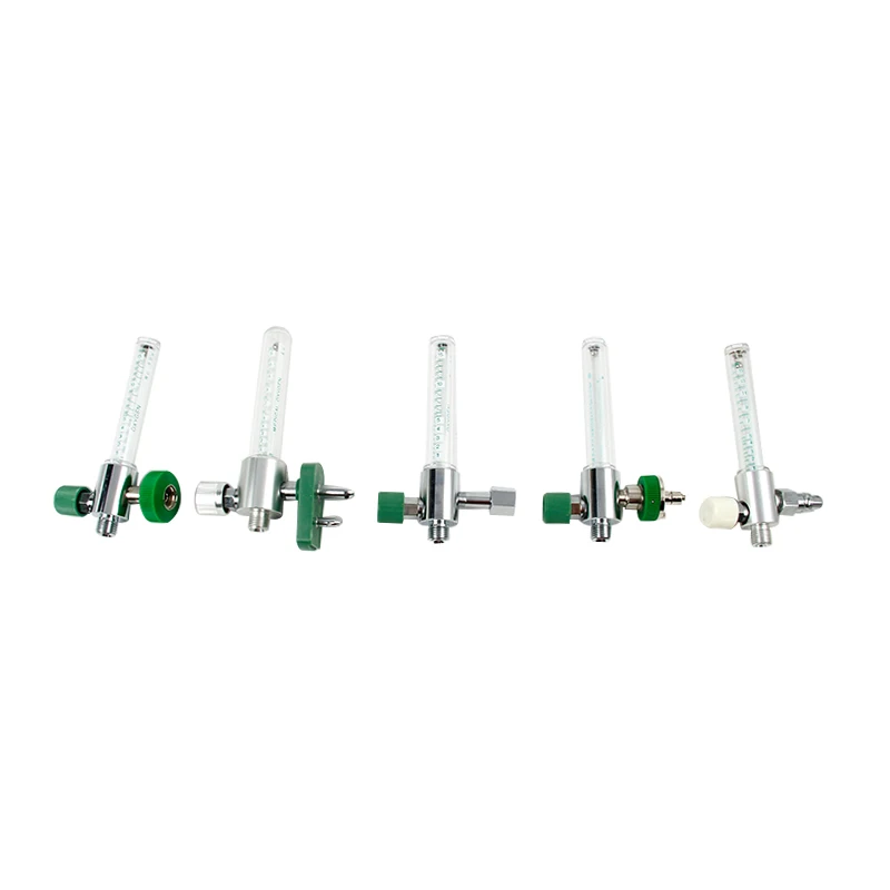Medical Instrument Wall Type Oxygen Flowmeter With Chemetron /Ohmeda/ Barb Adapter