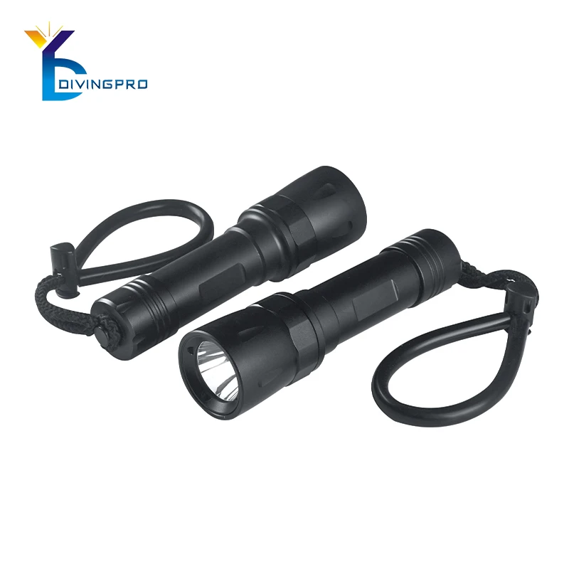 Dive flashlight underwater torch slide switch diving flashlight