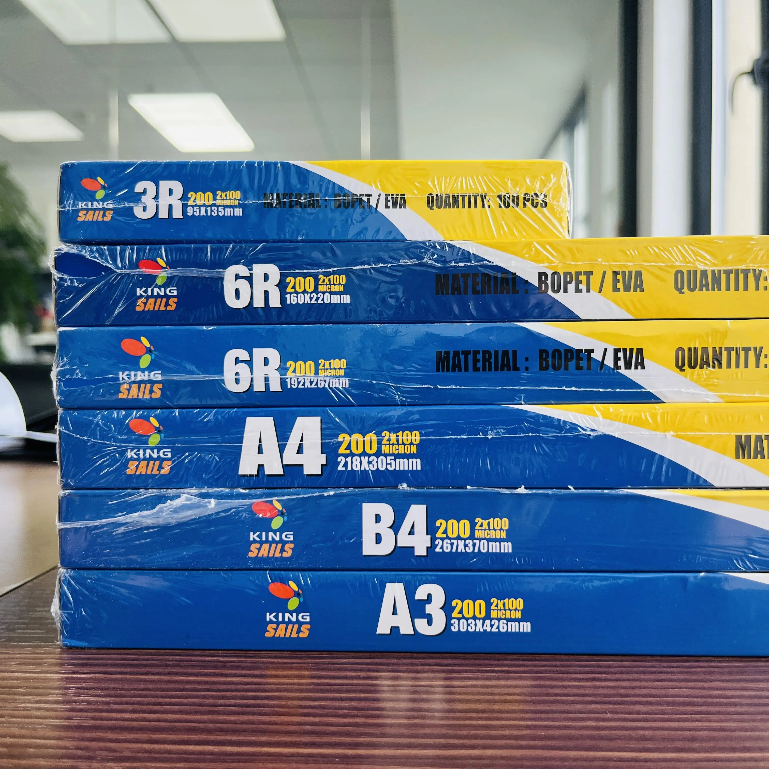 factory direct sales thermal laminating pouches film roll sheet A3 A4 5mil plastic film for report photo document protection