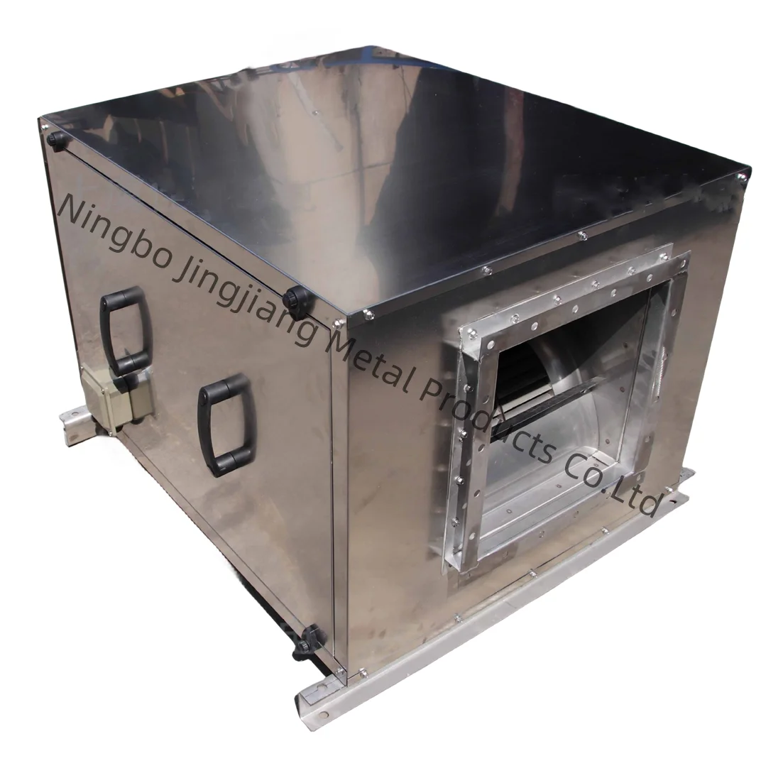 HVAC Galvanized Mild Steel Duct Cabinet Inline Box Type Kitchen Exhaust Ventilation Centrifugal Fans