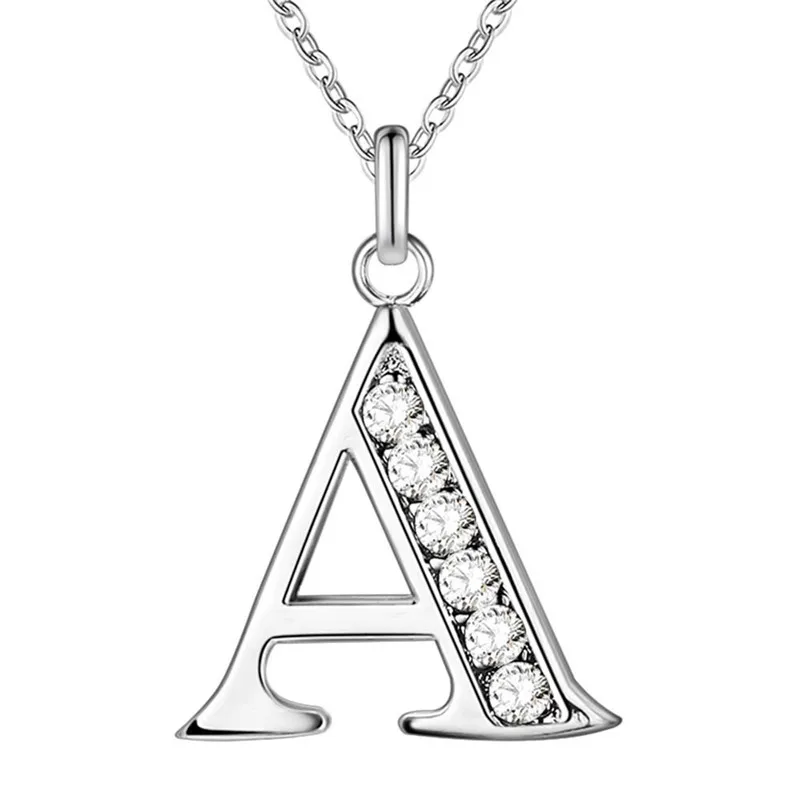 Fashion Letter A Necklace for Women Girls