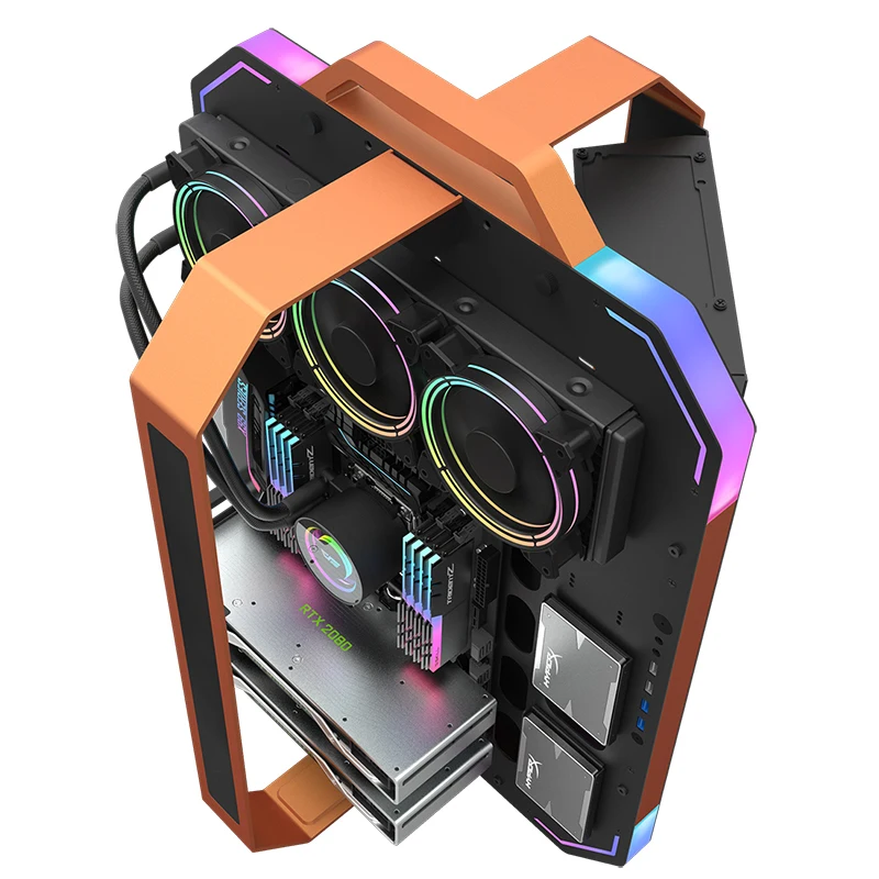Darkflash BladeX DIY открытое ПК чехол для материнской платы ATX/M-ATX/ ITX шасси вертикальный разгона открытая алюминиевая рама стойка DIY компьютера