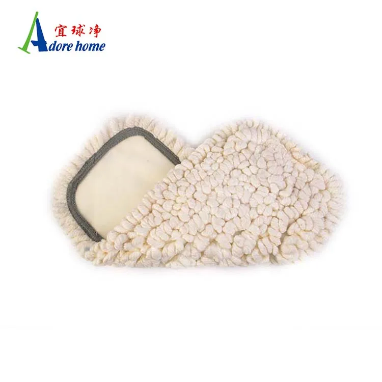 High-grade fiber flat mop replacement head efficiently cleans dust and sucks hair