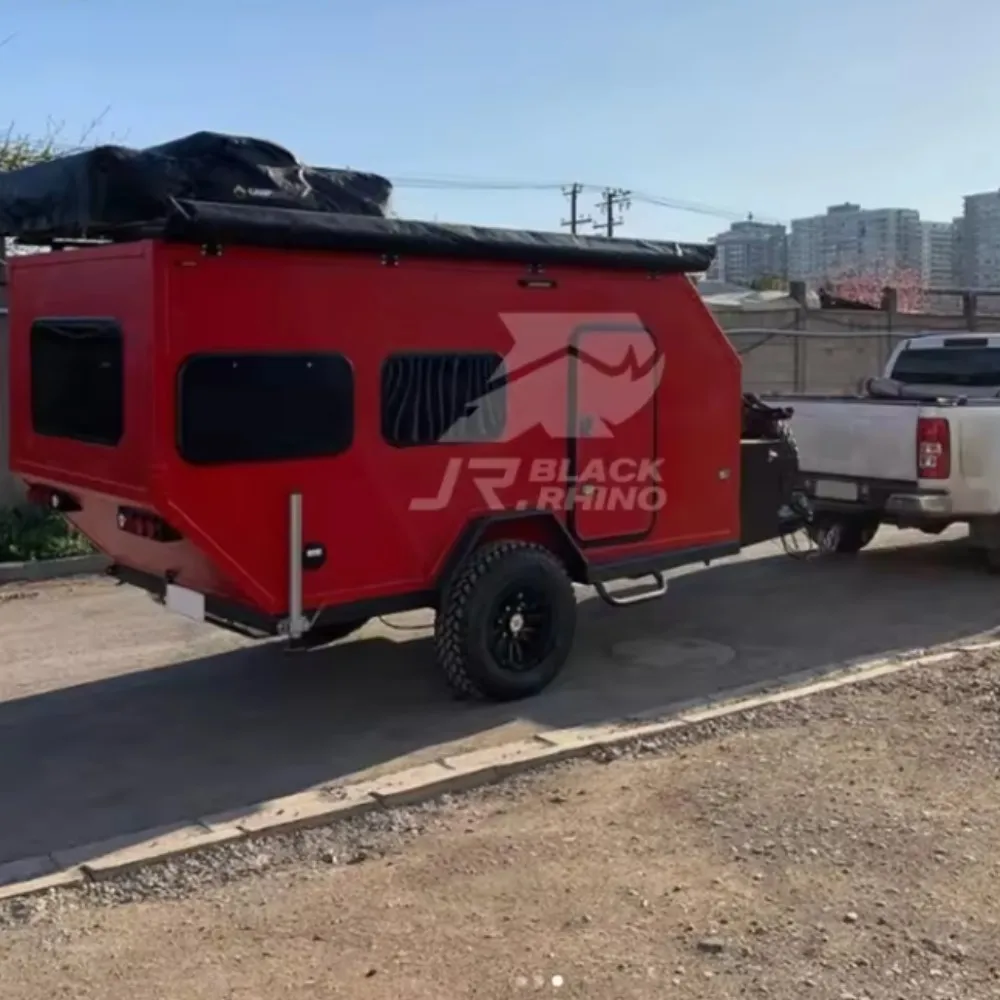 high quality Most popular rv trailer camper 4x4 expedition camper camper mini van with roof rack