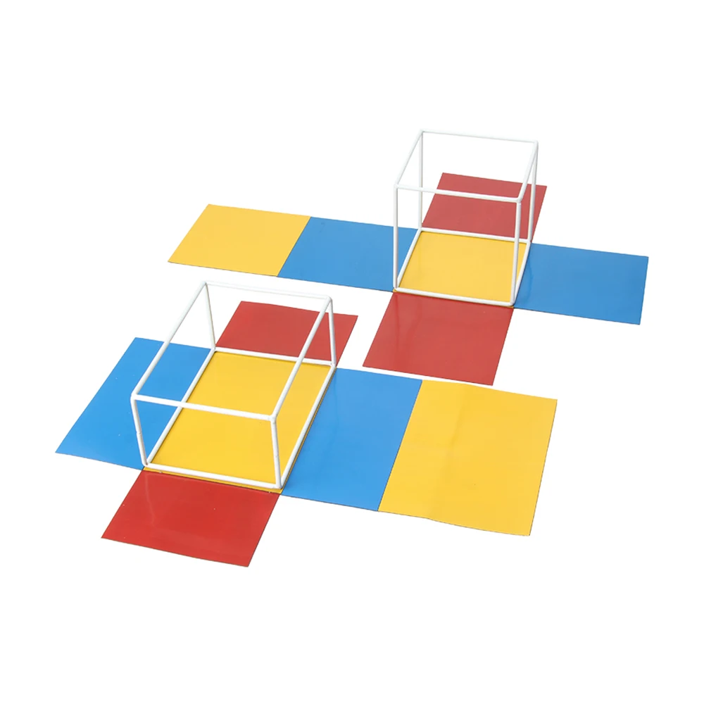 
Hot sale primary school mathematics teaching aids solid geometry unfolding magnetic cuboid cube frame 