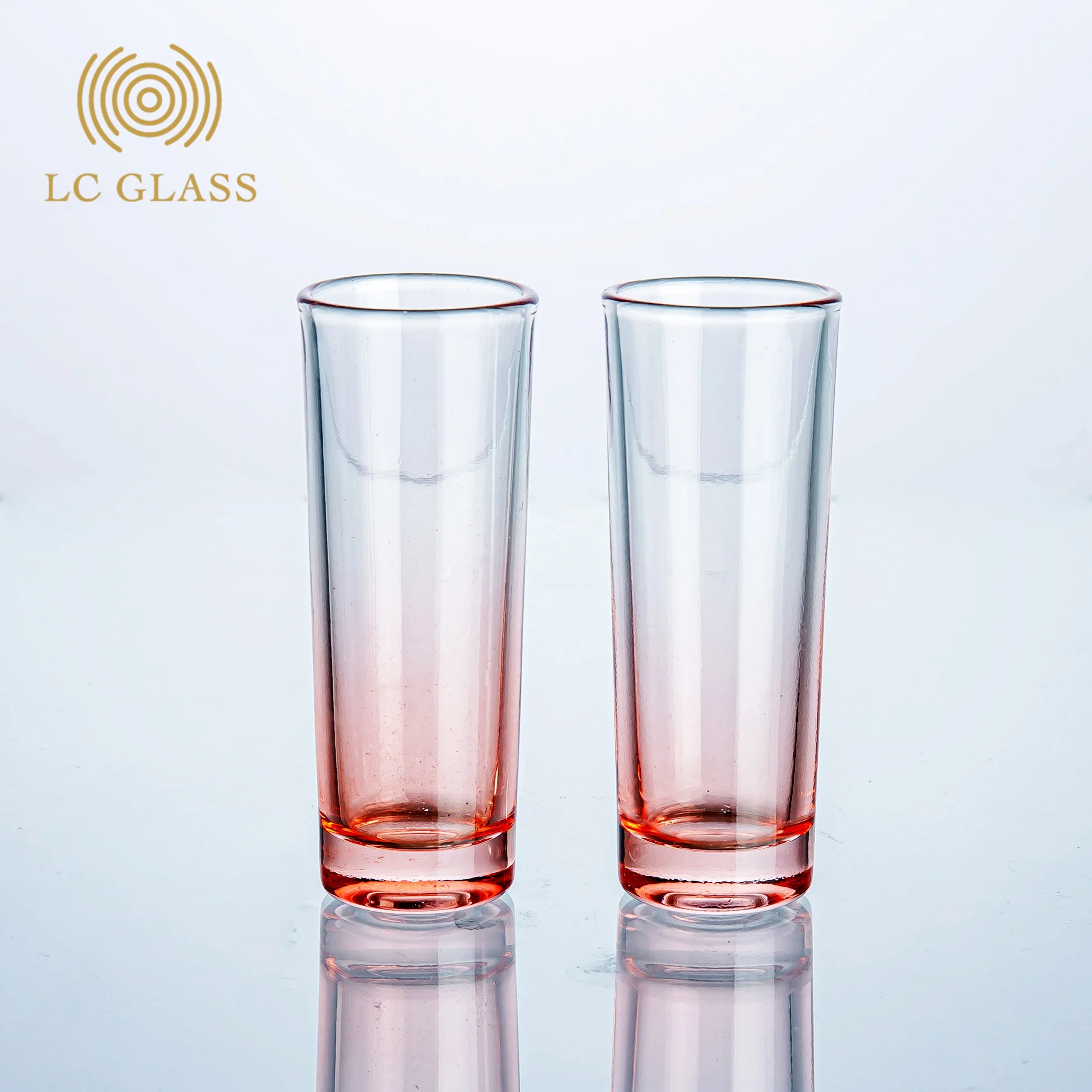 Tall Spirit Glass for Whiskey   Shot Glasses Custom Logo & different colors shot glass for bar use