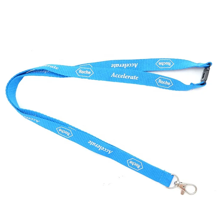 
Polyester material custom silk screen logo designer lanyards for keys 